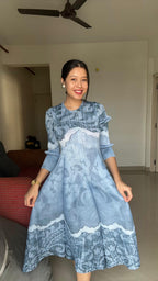 LUNARA Floral Flow Dress