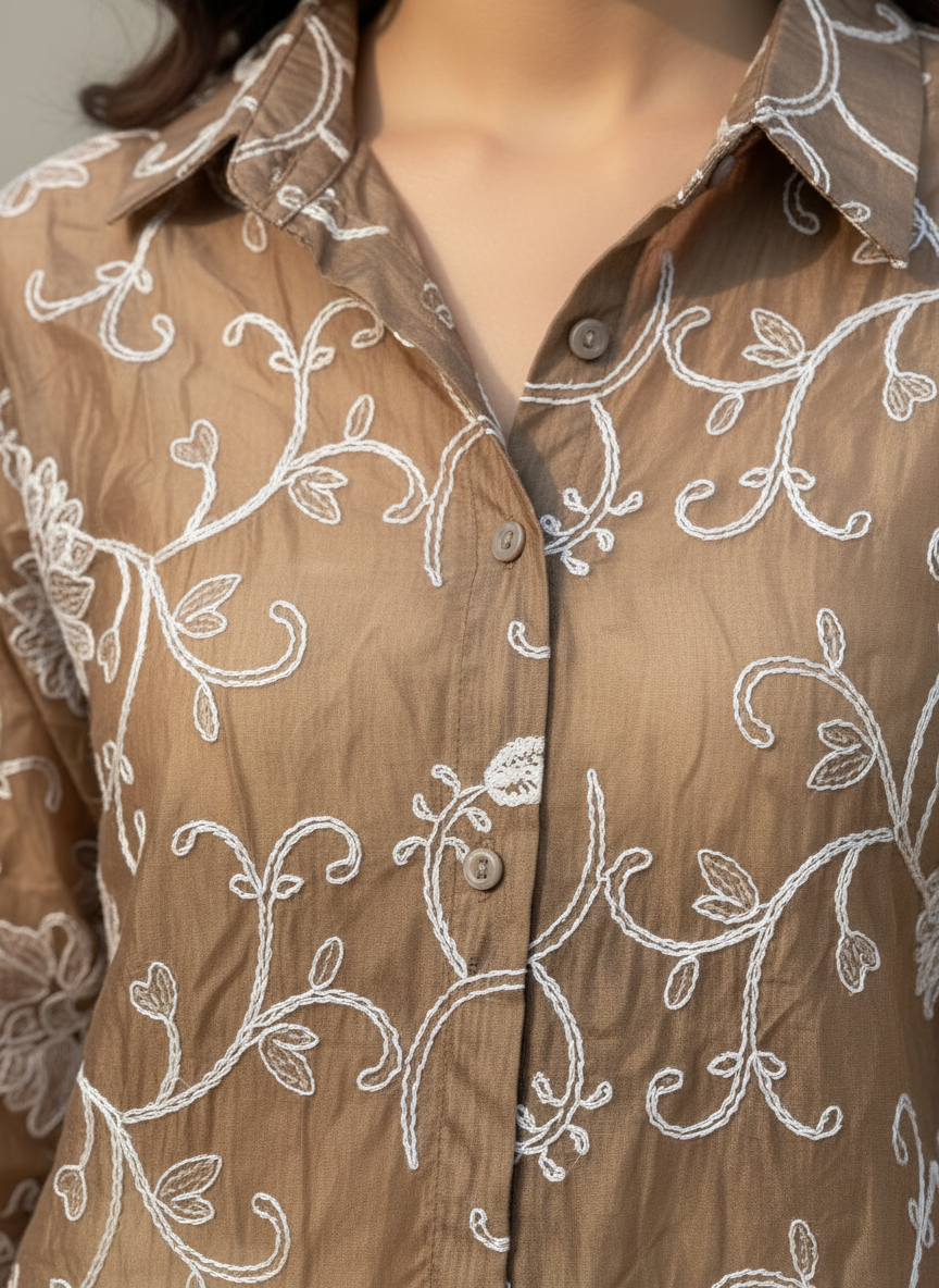 Summer Embroidered Shirt