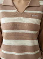 Blush Knit Sleeve Top – Korean Edit