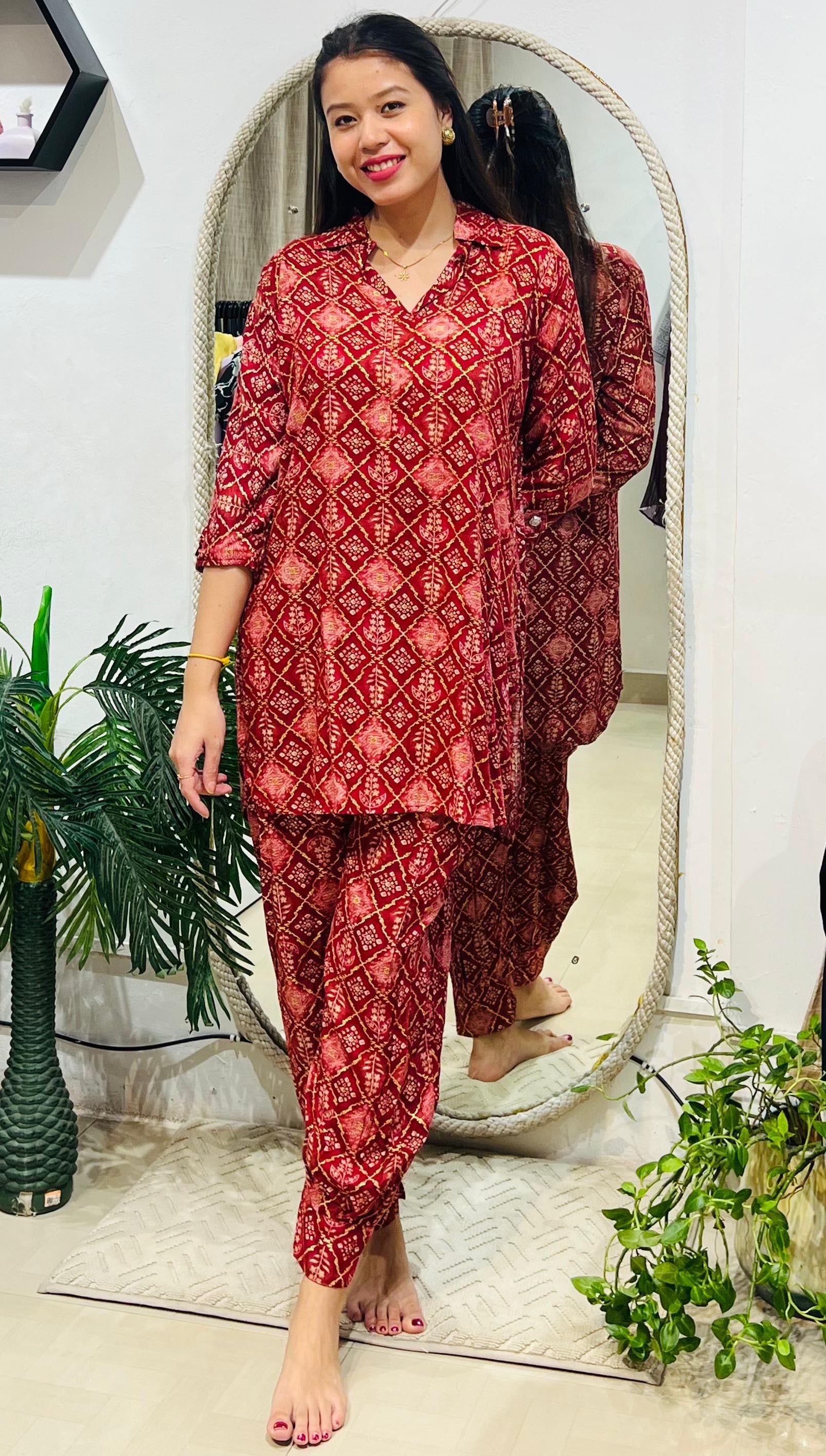 Heritage Geometric Print Co-ord Set