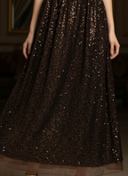 Brown sequins Skirt