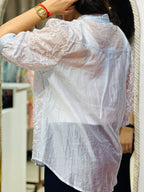 The Azure Vine Sheer Shirt