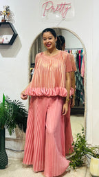 The Signature Lustre Pleated Co-ord Set