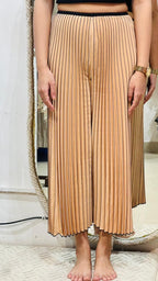 The Signature High-Rise Pleated Palazzo Trousers