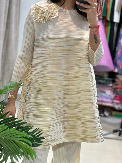 Cream Tunic Set