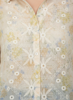 Pastel Sheer Button-Down