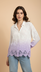 Amethyst Ombré Blouse