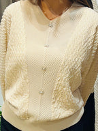 Luxe 3D Textured Long Sleeve Top