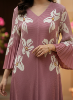 Floral pleated dress