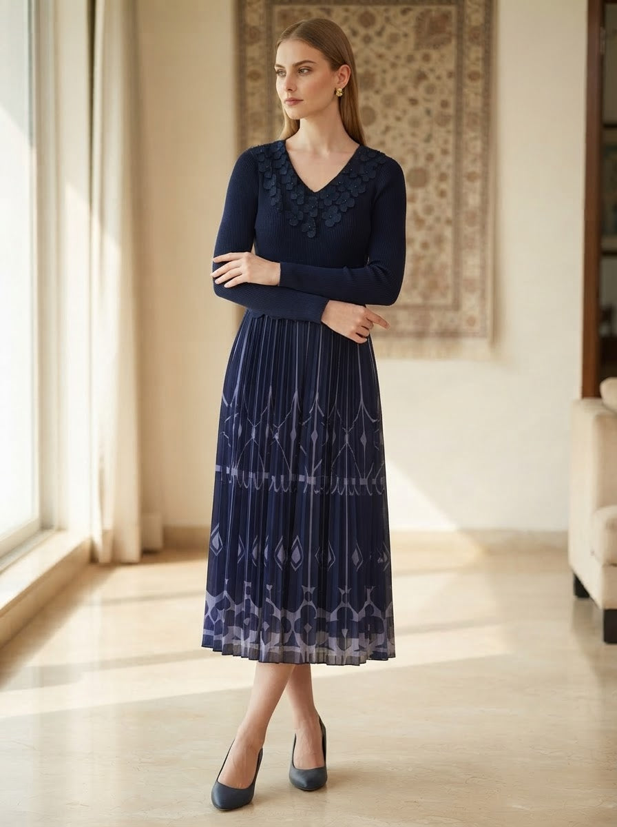 British Pleated Dress