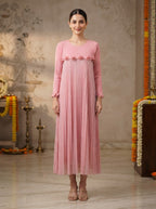 Pearl Pleated Dress