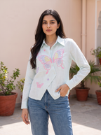 Butterly Embroidered Shirt