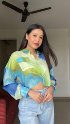 Horizon Tie-Dye Cropped Shirt