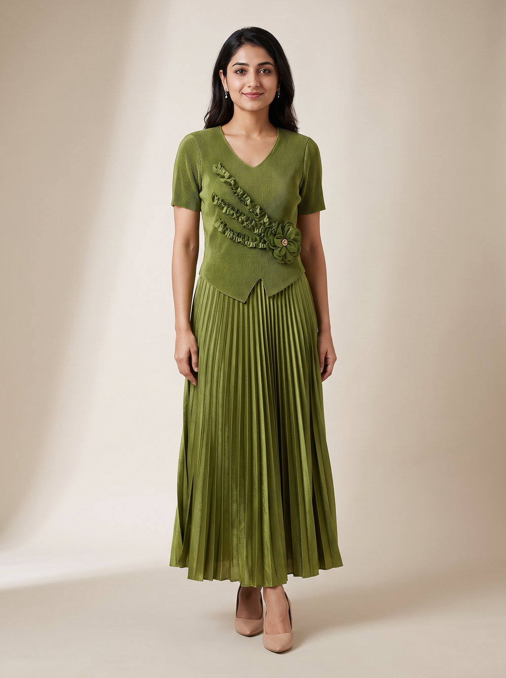 Classic Pleated Dress