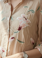 Floral Embroidered shirt
