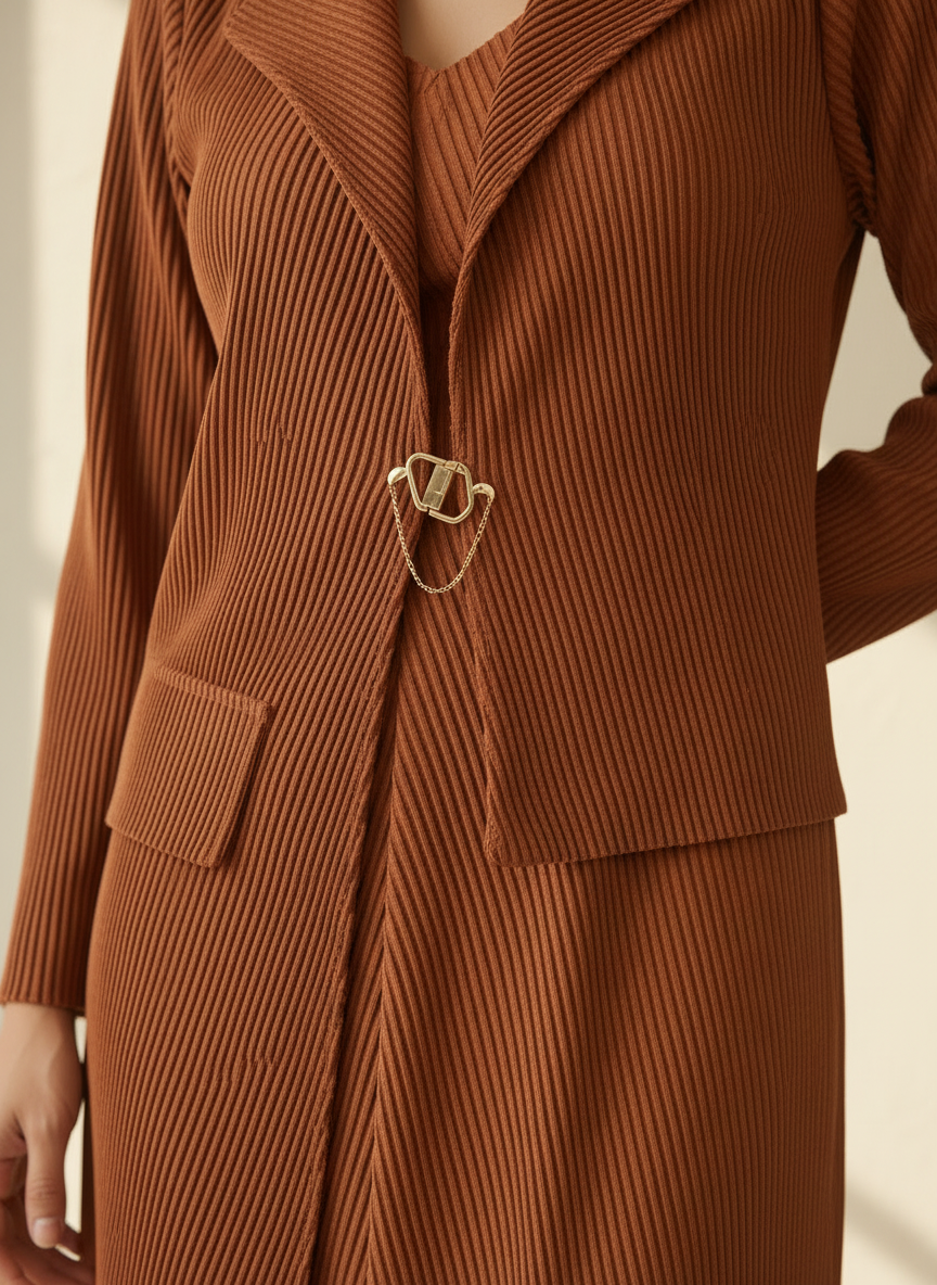 Blazer Pleated Dress