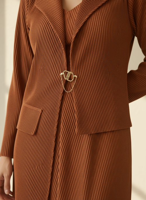 Blazer Pleated Dress