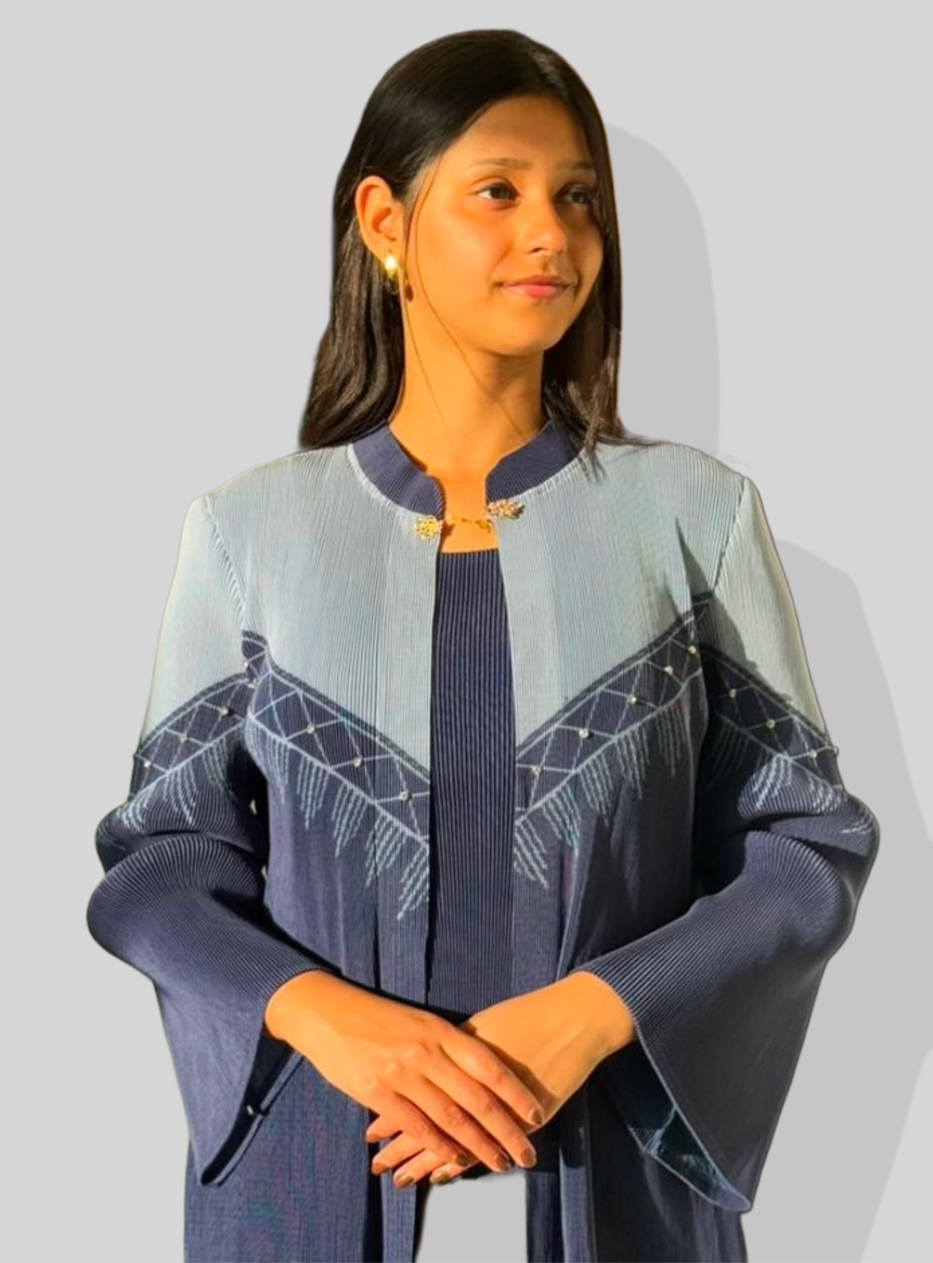 Sierra Printed Top-Blue