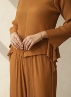 The Aurelia Pleated Peplum Co-ord Set
