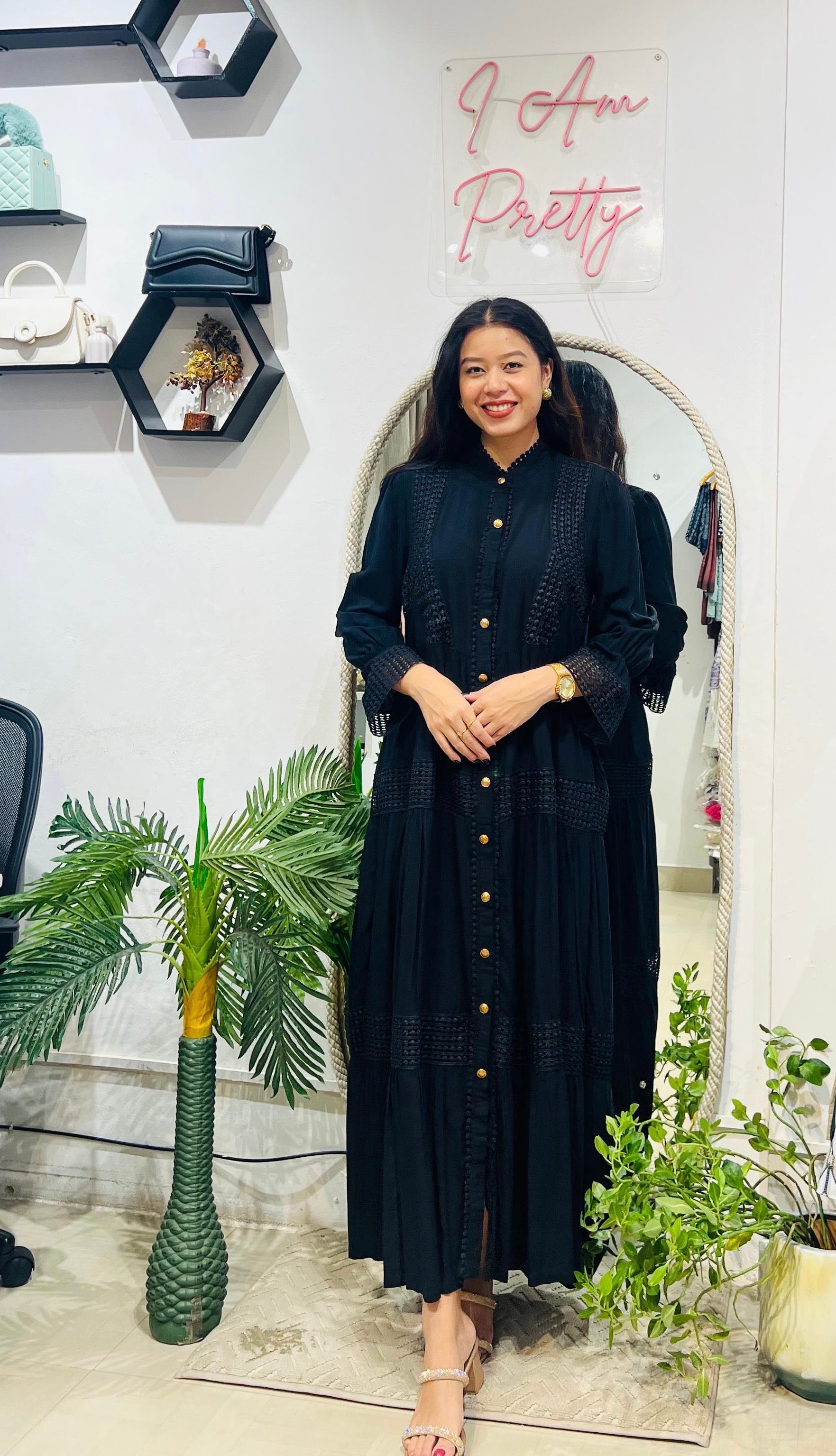 Lime Elegance Maxi Dress