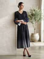 Summer Ombré Pleated Dress
