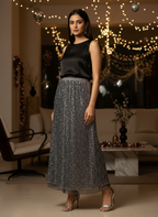 Silver Sequins Skirt