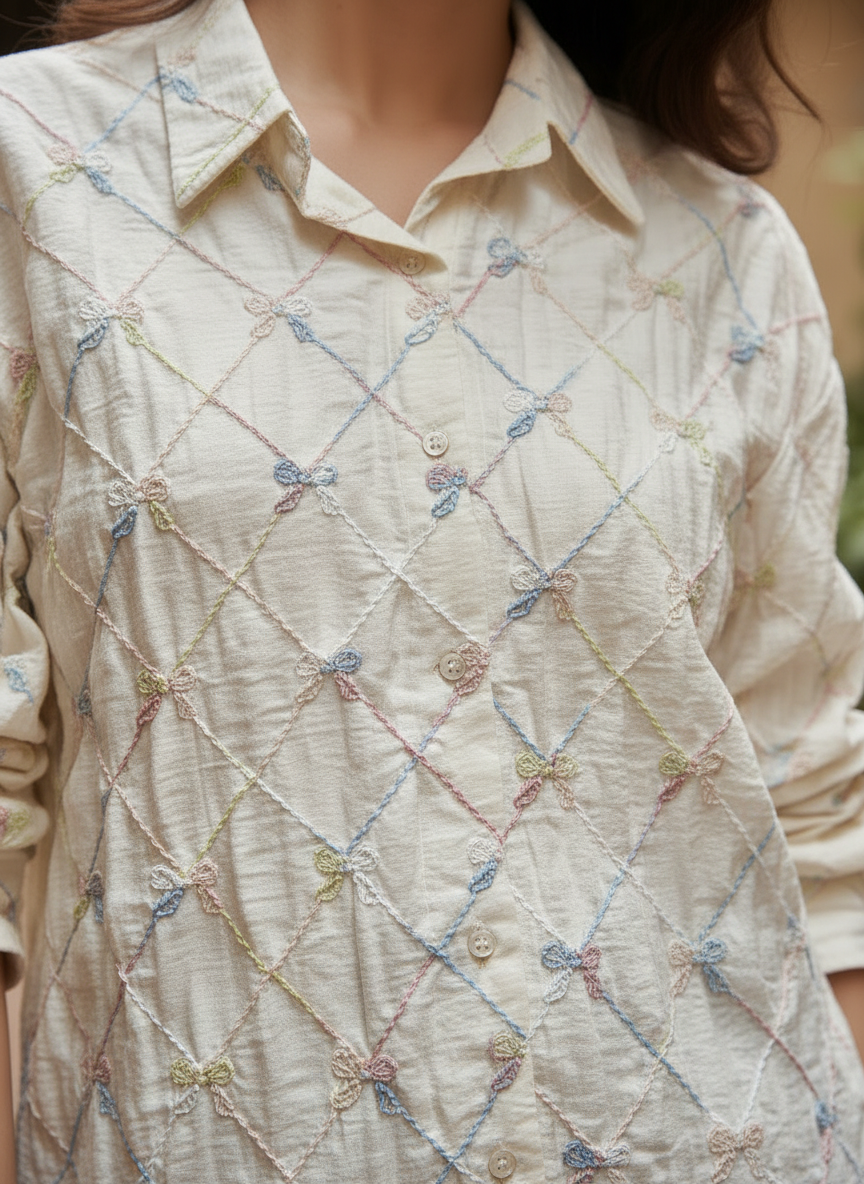 Ivory Embroidered Shirt
