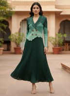 ELYSIA Pearl Pleated Dress