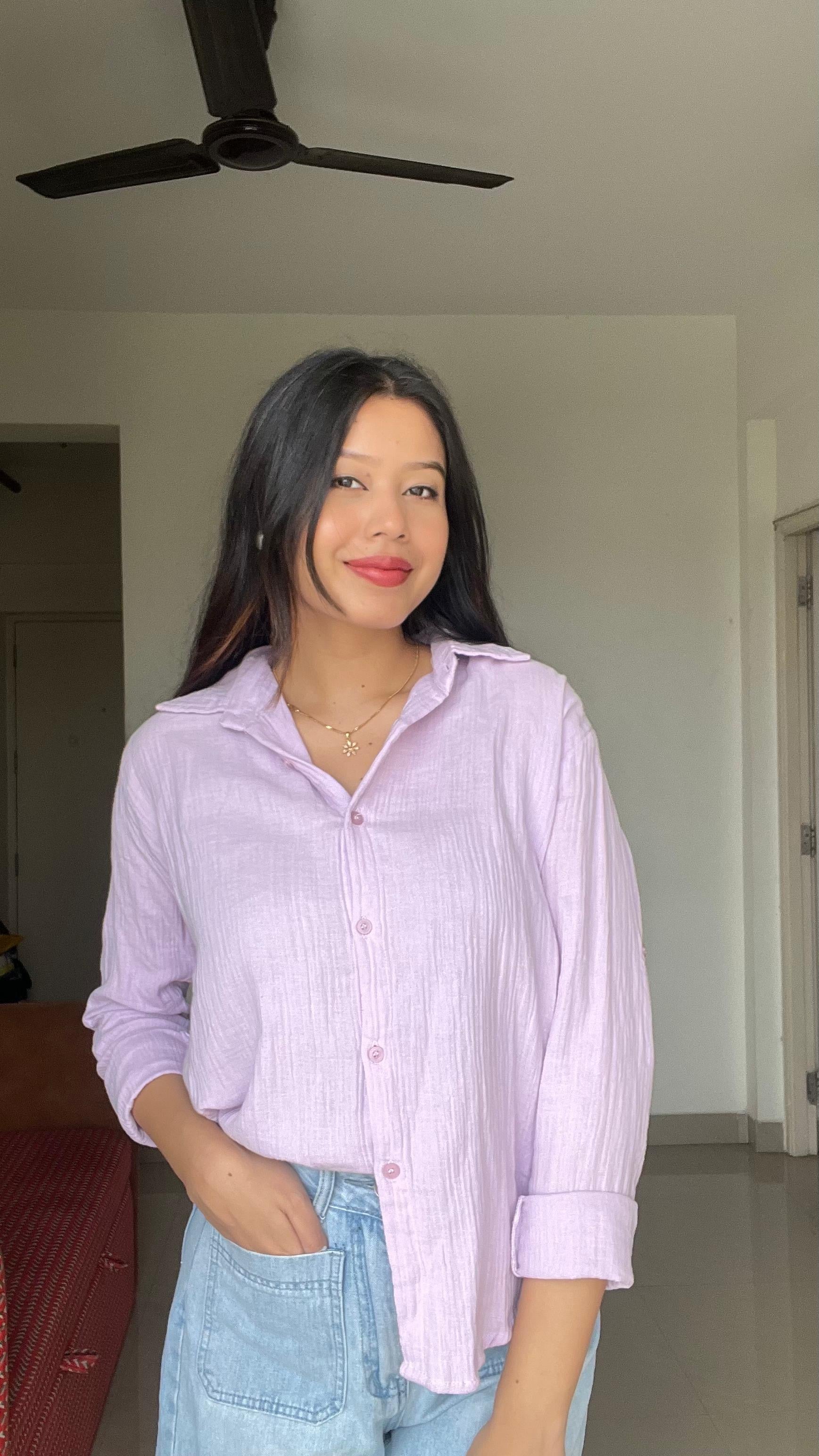 The Serene Oversized linen Shirt