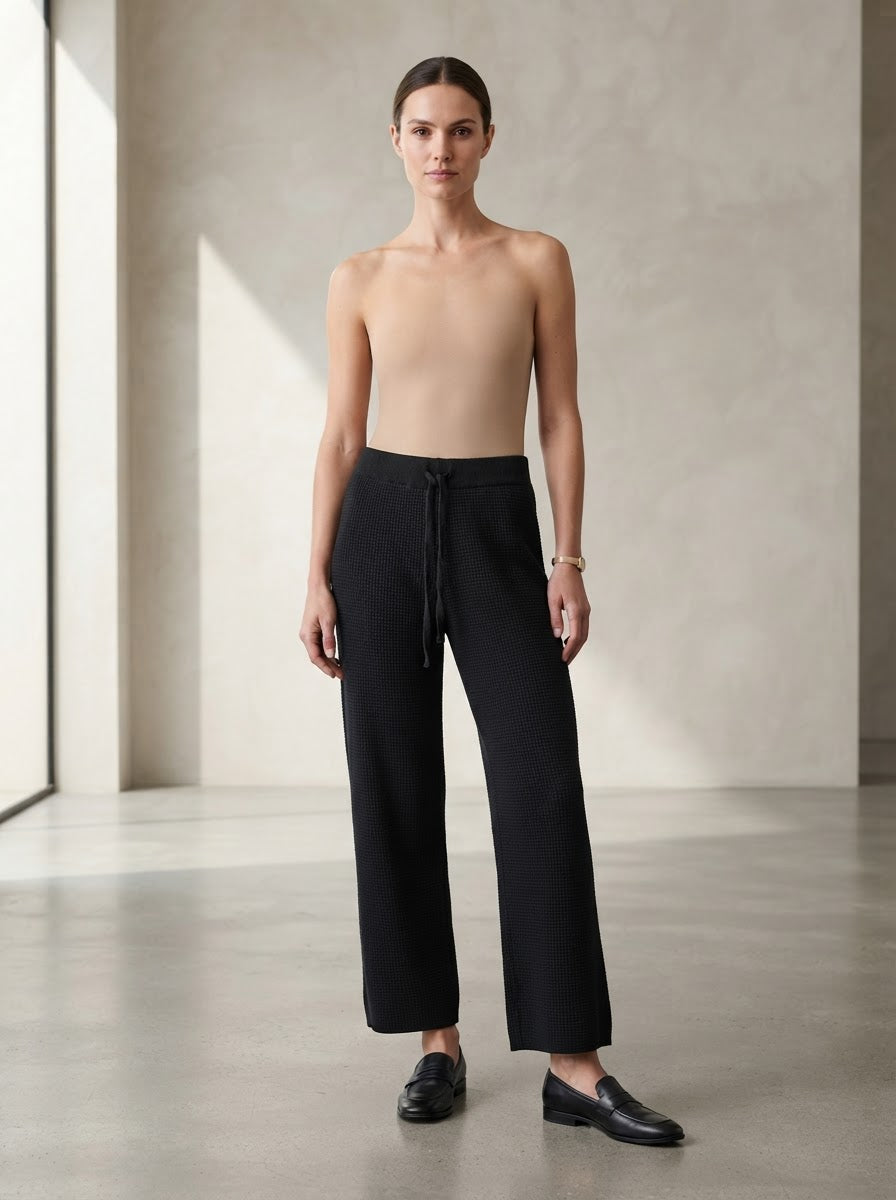 Black Knitted Pants