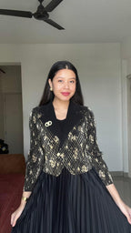 NOIRÉ Luxe Pleated Dress