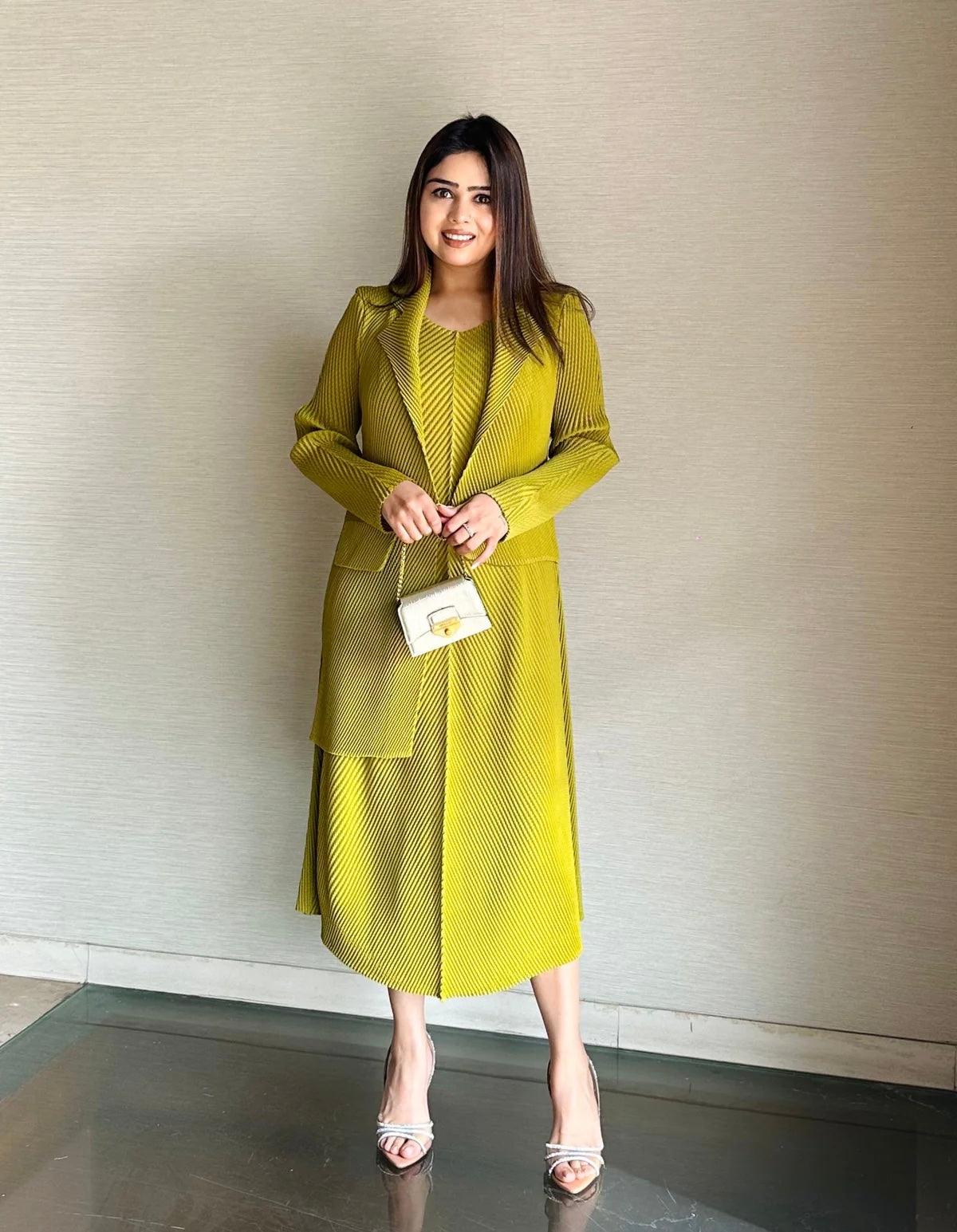 Blazer Pleated Dress