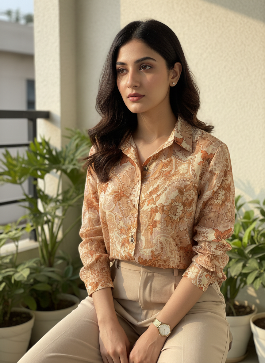 Summer floral shirt