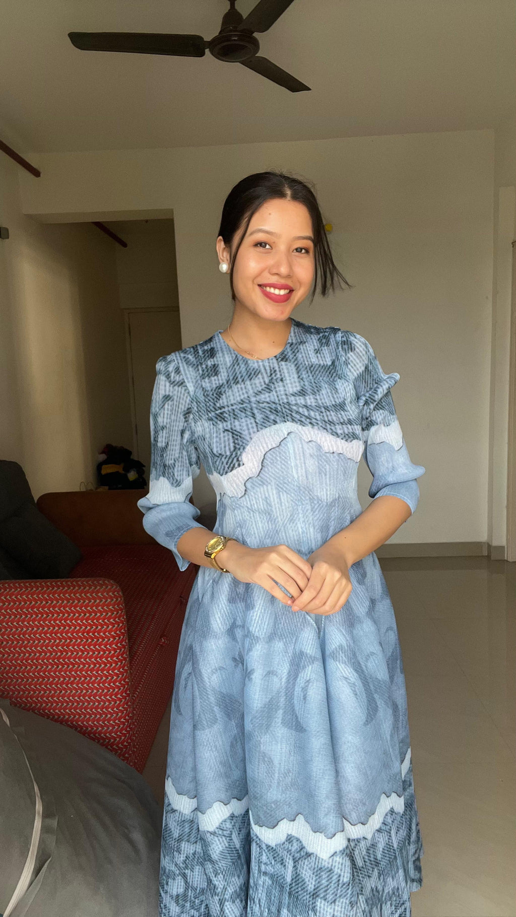 LUNARA Floral Flow Dress