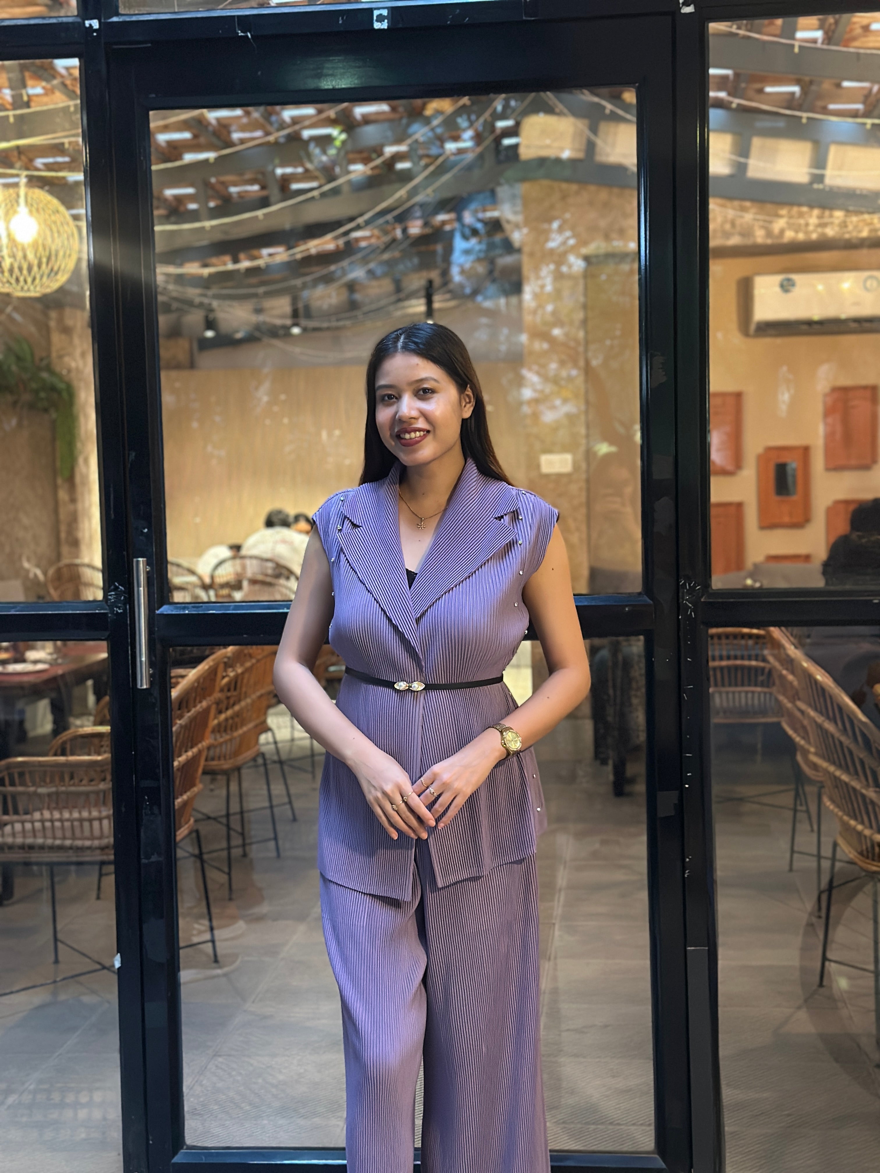 Amethyst Pleat Co-Ord Set