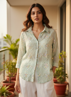 Pastel Chanderi Shirt