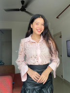 The Guipure Lace Statement Blouse