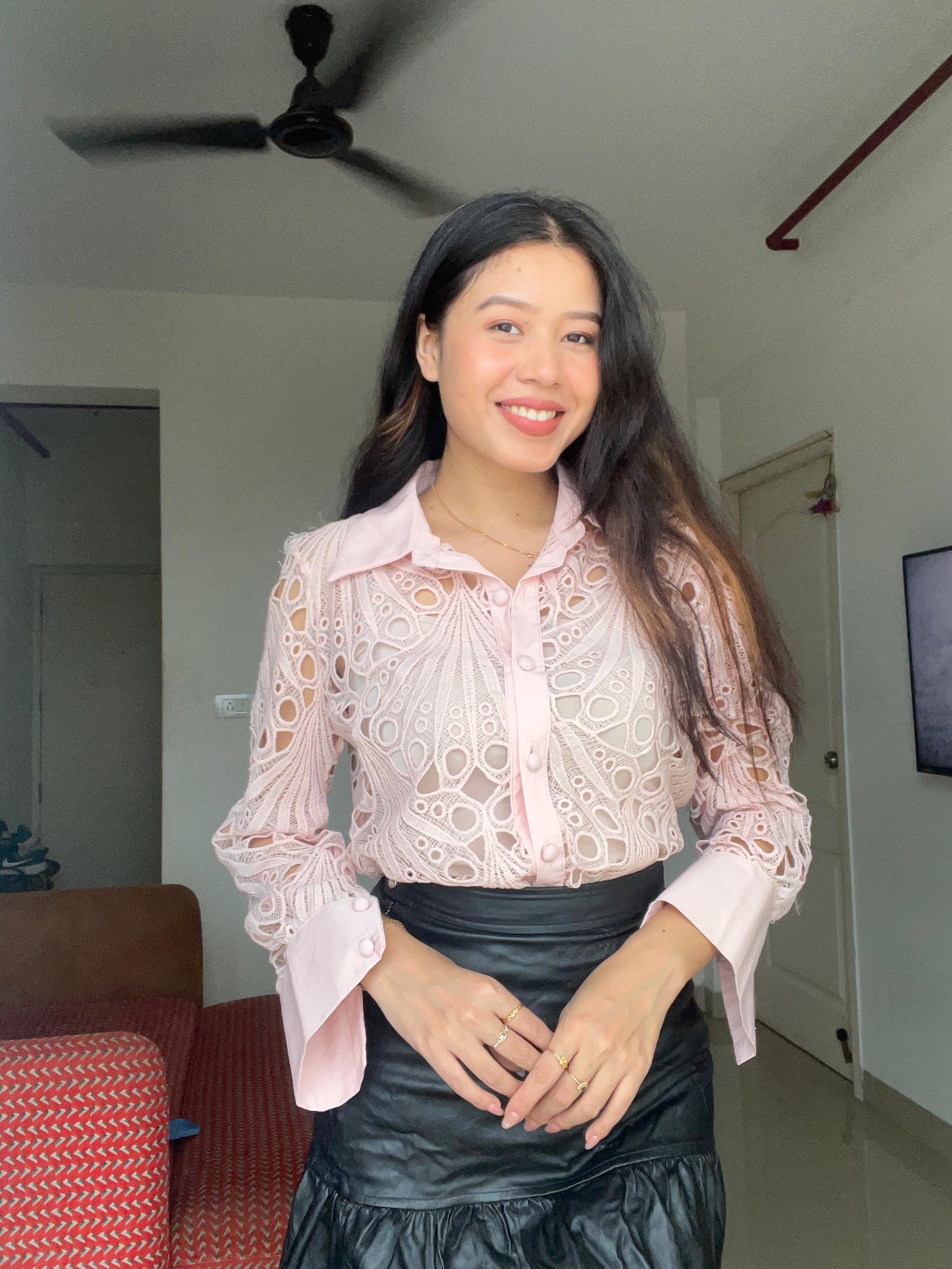 The Guipure Lace Statement Blouse