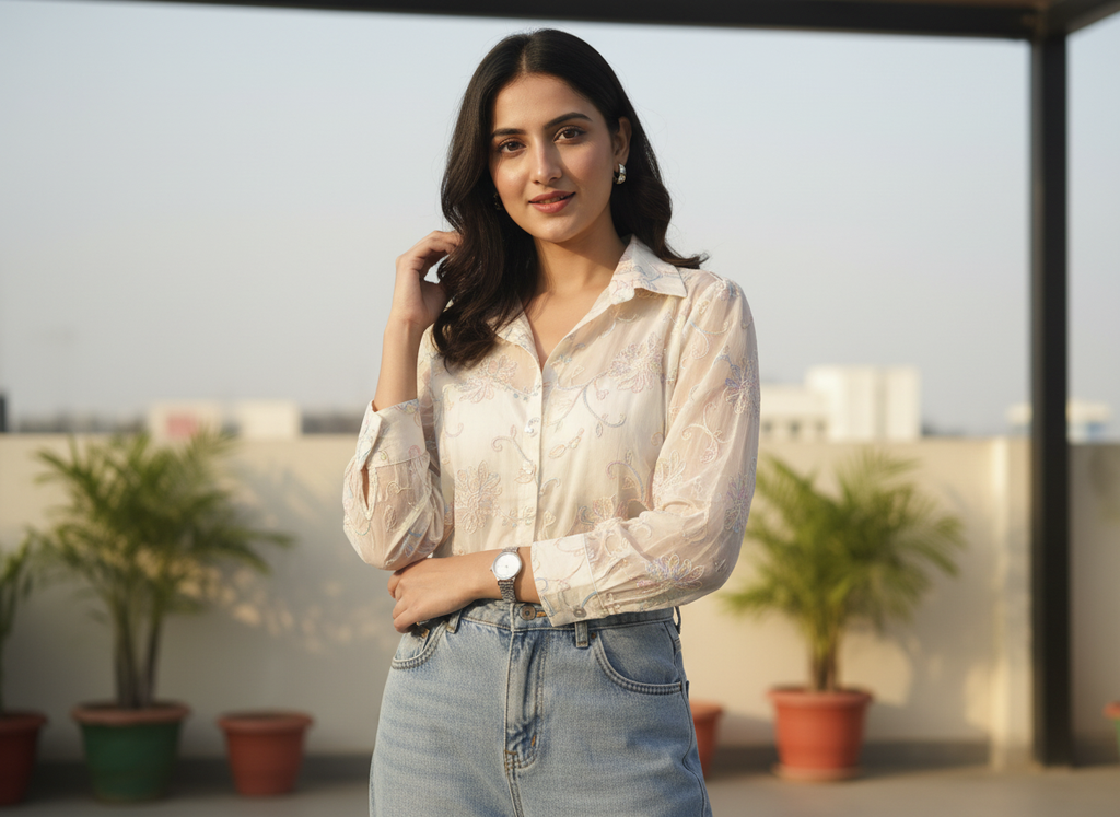 Summer Embroidered Shirt