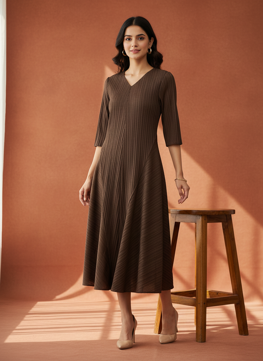 Mia Pleated Dress