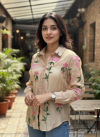 Floral Embroidered Shirt