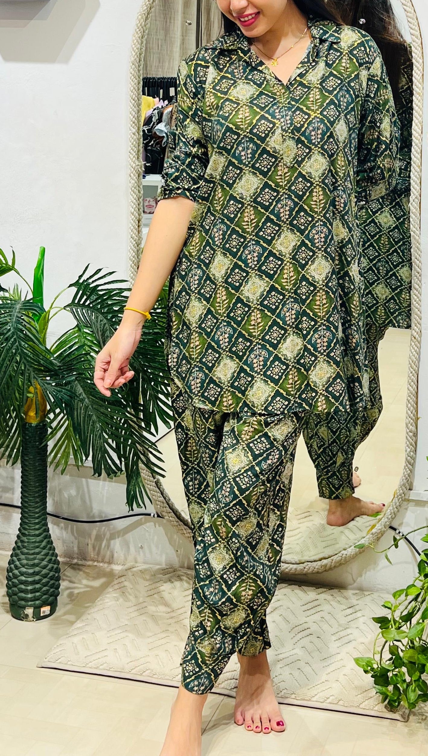 Heritage Geometric Print Co-ord Set