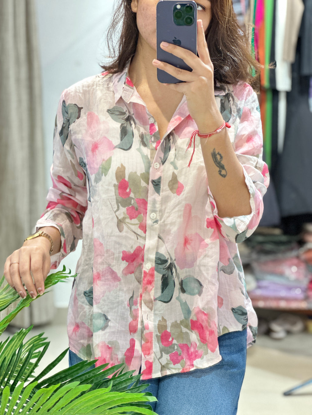 Floral Linen Shirt
