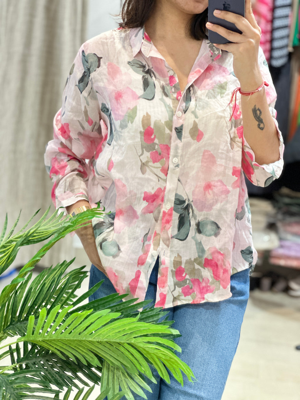 Floral Linen Shirt