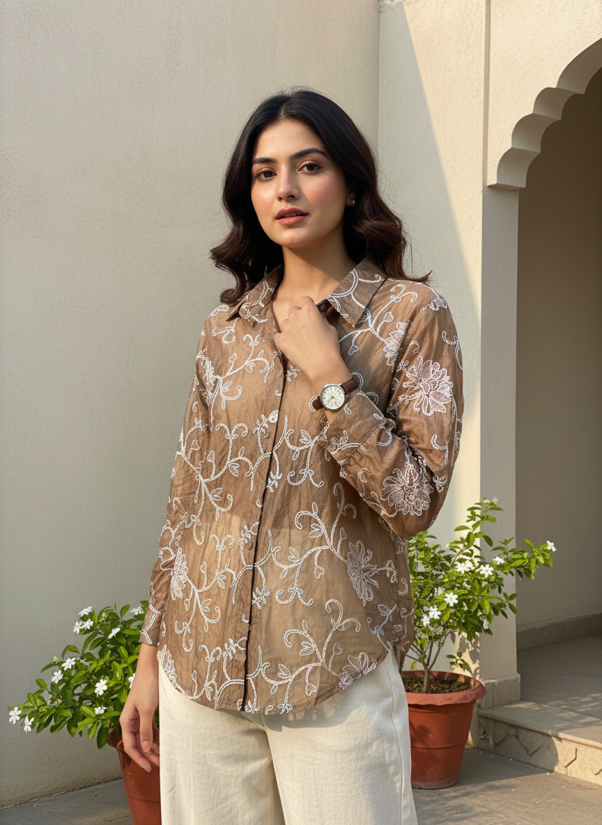 Summer Embroidered Shirt