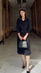 Elvira Blazer Dress- Black