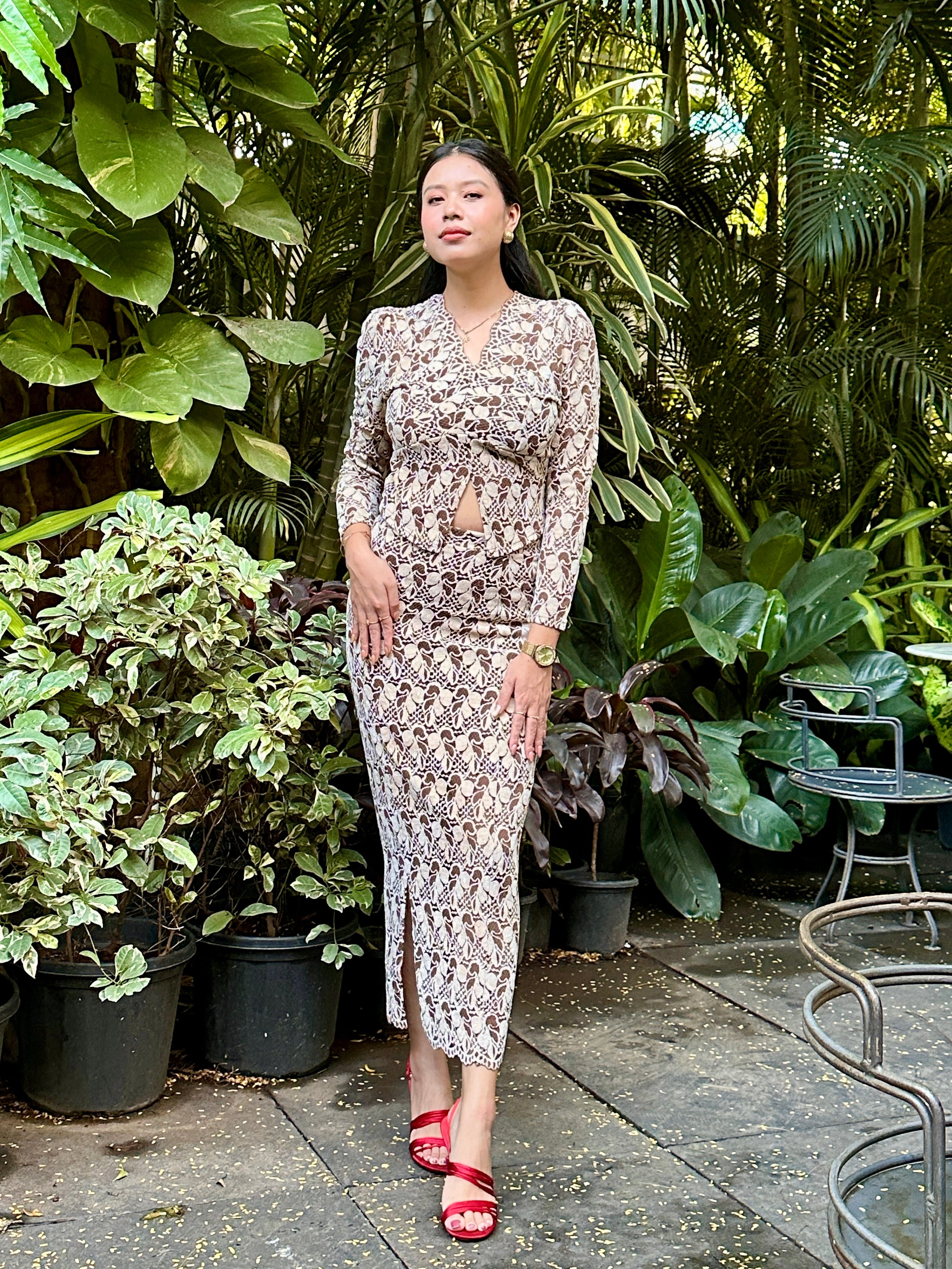 Flora Luxe Cut-Out Lace Set