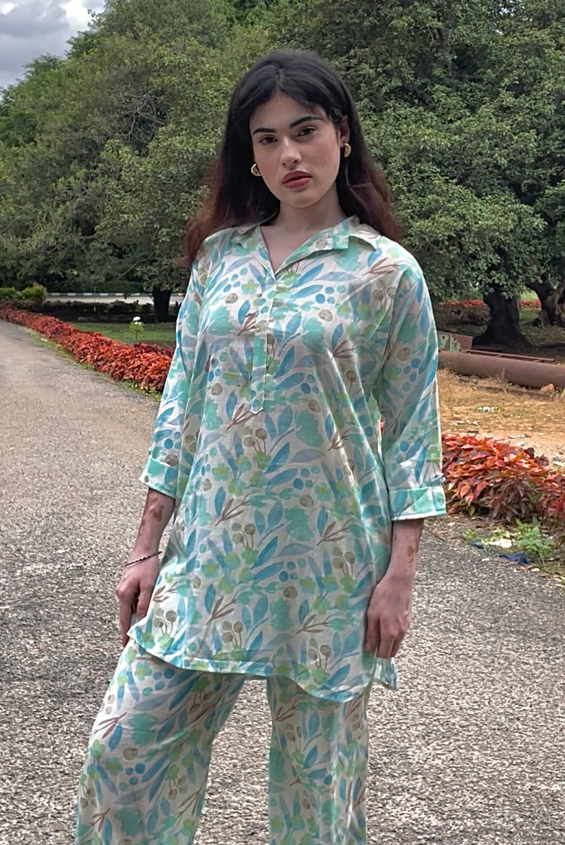 Aqua Garden Co-Ord Set