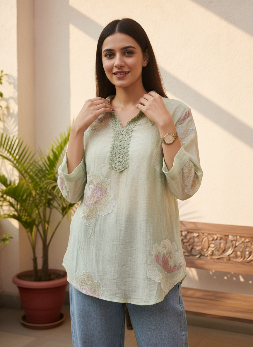 Summer Softest Chanderi Tunic