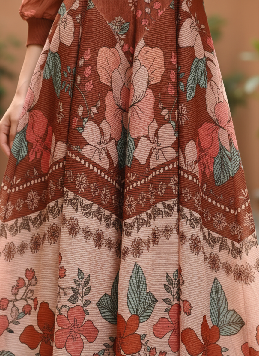 Garden Pleated Dress